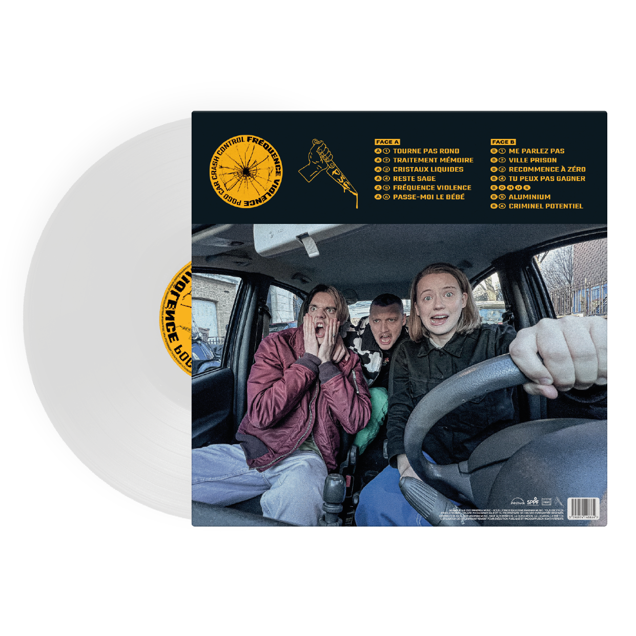 VINYLE TRANSPARENT FREQUENCE VIOLENCE
